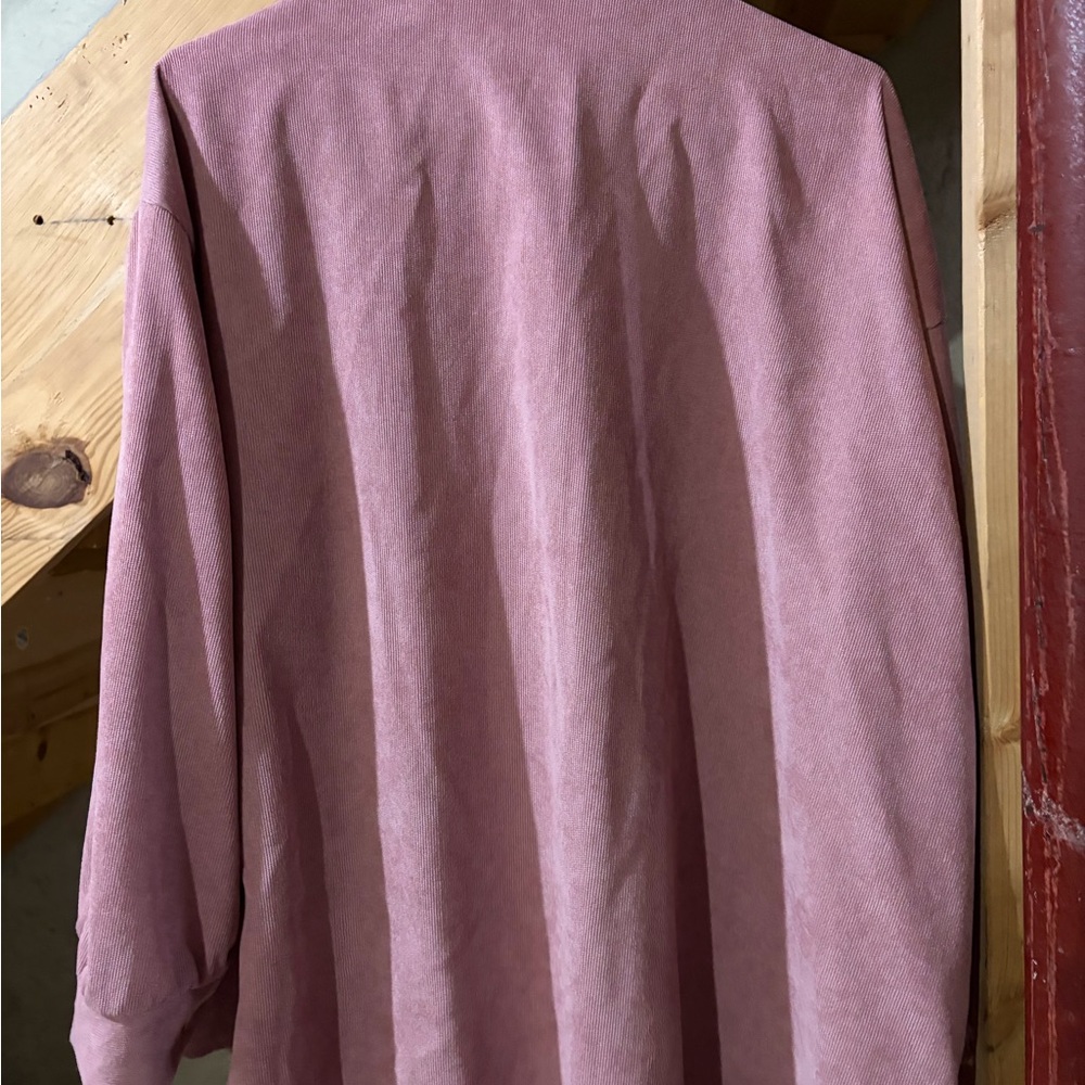 SHEIN Dusty Pink button up Shacket - Picture 3 of 3